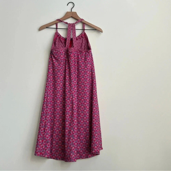 Prana Quinn Dress Geometric Shelf Bra Size M Cosmo Pink Botanica Outdoor hiking - Picture 10 of 16